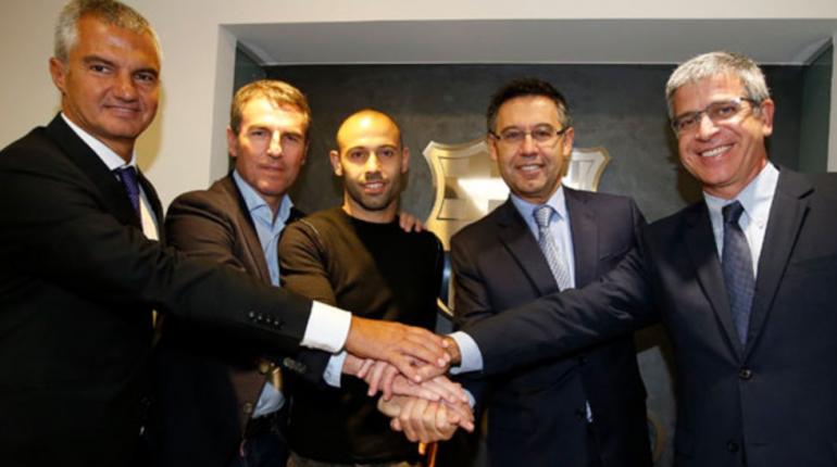 MASCHERANO AMPLIA SU CONTRATO CON BARCELONA