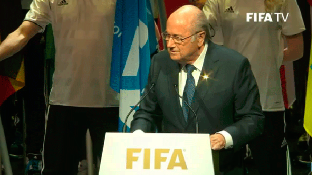 Blatter en el 65º congreso de la FIFA