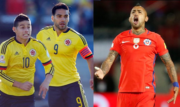 COLOMBIA CON FALCAO SE MEDIRÁ A CHILE SIN SÁNCHEZ