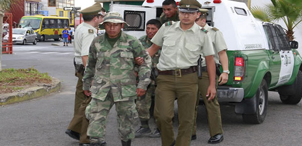 chile, militares, detenidos