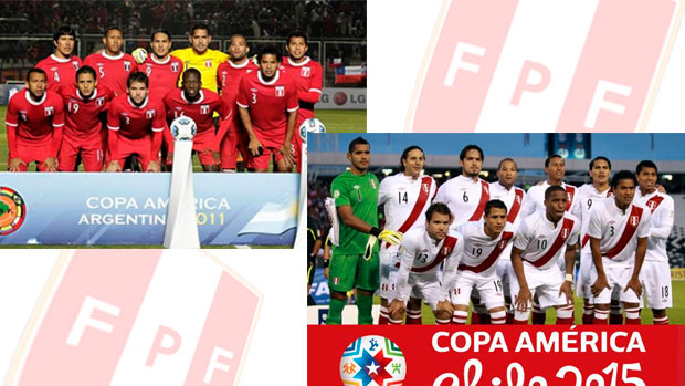 Selección peruana en 2011 y 2015