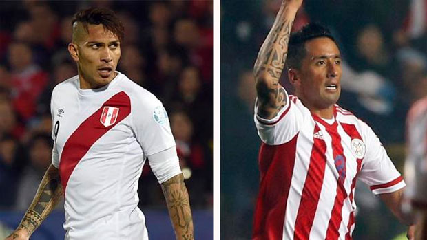 Pizarro (Perú) y Barrios (Paraguay) buscan llevar a su equipo quedarse con el tercer puesto de la Copa América Chile 2015