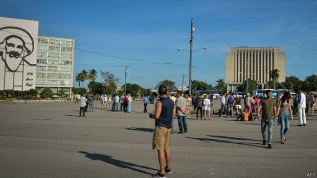 Foto de la plaza de la Revolución en La Habana Cuba