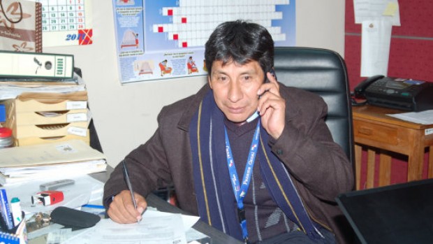 Foto del Dierector del SEDES de Potosí Nelson Ticona