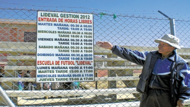 Foto de horarios de engreso libre a la cancha de Alto Lima