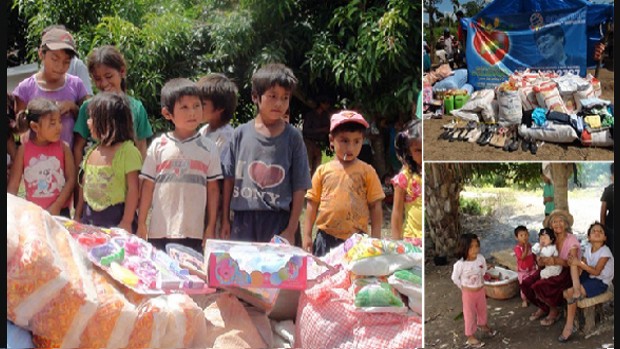 Ayuda a niños afectados por el desastre del Beni