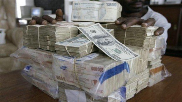Foto de billetes, dólares americanos