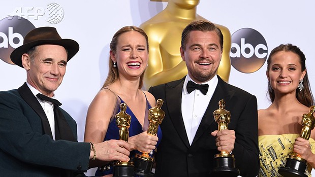 Actores ganadores del Oscar 2016 Actores ganadores del Oscar 2016