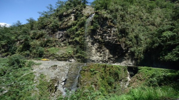 Foto del camino a los Yungas en el sector de la Asunta
