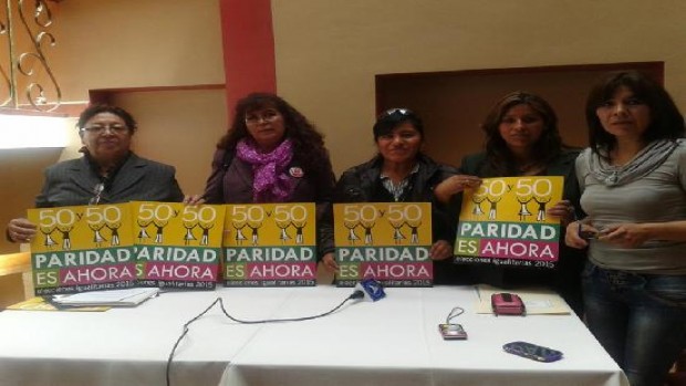 Foto de mujeres en campaña Paridad es Ahora